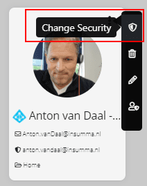 Security usermanagement button